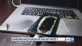 Samsung halts sales of Galaxy Note 7 after new troubles