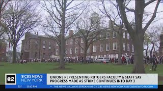 Rutgers strike enters 3rd day as contract talks continue