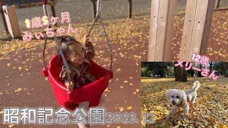 昭和記念公園♡犬と子供🐩👧