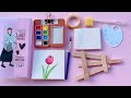 Miniature Traveling Painting Set || DIY || How to make Painting Set at home