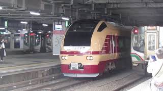 E653系特急燭台切光忠号　仙台駅発車