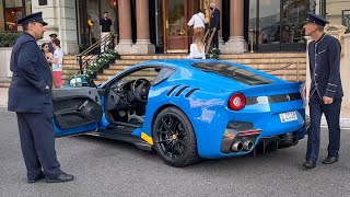 SUPERCARS Monaco 2022 - Ferrari SF90, F12 TDF, 488 Pista, 812 SF, 458 Speciale x2, Porsche 918, GT3