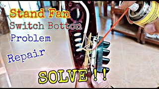 Stand Fan Switch Button Problem Repair | DIY