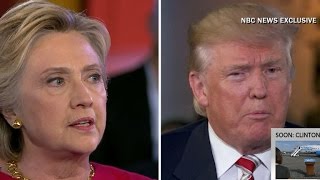 Trump, Clinton show preview of upcoming presidential debates