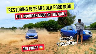 Drifting On 16 Year Old Restored Ford Ikon 🔥 | Did I Kill Chubman ? 🥺