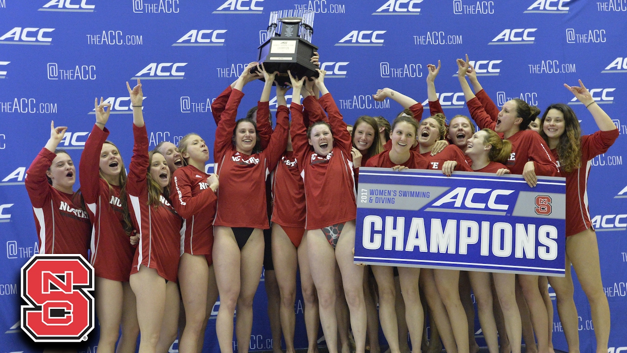 NC State Wins 2017 ACC Women’s Swimming & Diving Championship - YouTube