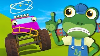 Five Little Monster Trucks Song (Five Little Monkeys) | Gecko's Garage | Nursery Rhymes For Kids