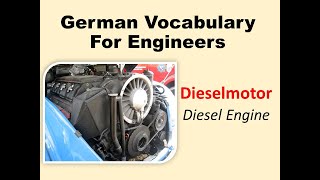 German for Engineers: Diesel Motor - Audio flashcards