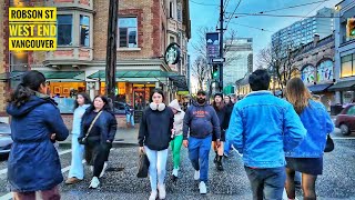 Vancouver Walk 🇨🇦 - Robson | Burrard | West Georgia (Narrated)