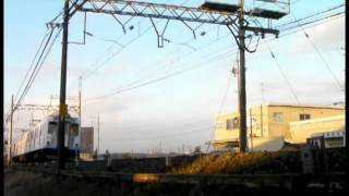 2010.01.10 近鉄@長島 ラッピング車 桑名方面行き(桑名向き撮影)