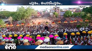 പാറമേക്കാവിന്റെ ഗജവീരന്മാർ റെഡി; പിന്നാലെ തിരുവമ്പാടിയുടെ ആനകളും അണിനിരക്കും | Pooram