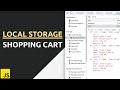 Local storage shopping cart. | Insert, update, remove products from the browser's local storage.