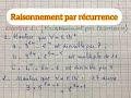 البرهان بالترجع raisonnement par récurrence: exercice 1