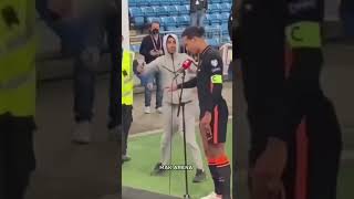  van dijk pushes his fan after the match || Norway vs Netherlands || Football ||