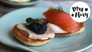 Buchweizen Blini | Pfannkuchen | Blini Rezept | Partygebäck | Mrs Flury