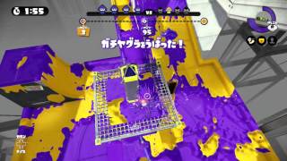 スプラトゥーン実況！Rブラスターエリートでタチウオパーキングのガチヤグラで壁に道を作ってたら3Kにやられる☆ランク５０なおきち広島弁ゲーム実況splatoon