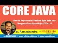 How to Represents Primitive Byte data into Wrapper Class Byte Object? Part -1 | Core Java Tutorial