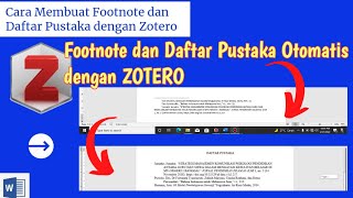 Cara Membuat Footnote dan Daftar Pustaka dengan Zotero di Ms Word || Mudah, Cepat dan Otomatis