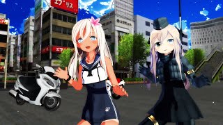 【MMD艦これ】ゆーちゃんろーちゃん進水日【表裏一体】