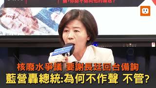 要求謝長廷回台！國民黨轟總統：為何不作聲 不管?