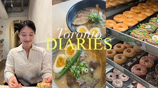 Eng)Toronto vlog🇨🇦토론토 일상 브이로그/ ✨카공카페, 디저트 맛집부터 단탄 쇼핑스팟까지💸