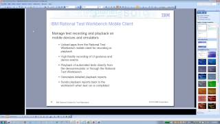 Test Automation of Mobile Application using Rational Test Workbench RTW)