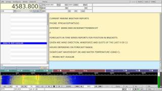 DWD - RTTY Marine Weather Forecast 4583 kHz - fldigi