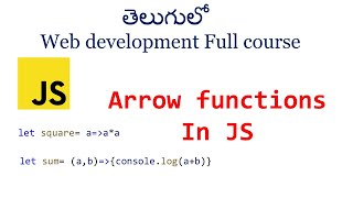 Arrow Functions in JavaScript | Arrow function vs normal function | Arrow function javascript
