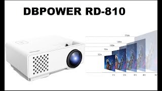 Best Affordable Projector 2017 DBPOWER RD-810 Unboxing and Review