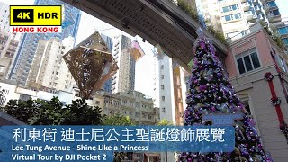 【HK 4K】利東街 迪士尼公主聖誕燈飾展覽 | Lee Tung Avenue - Shine Like a Princess | DJI Pocket 2 | 2021.12.10