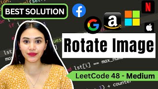 Rotate Image/Matrix - LeetCode 48 - Python (2 ways!)