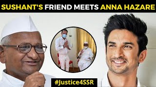 Sushant Singh Rajput's close friend Ganesh Hiwarkar meets Anna Hazare to discuss SSR death case