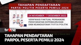 KPU Akan Umumkan Hasil Verifikasi Administrasi Susulan 5 Partai Politik Sesuai Putusan Bawaslu