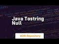 java tostring null