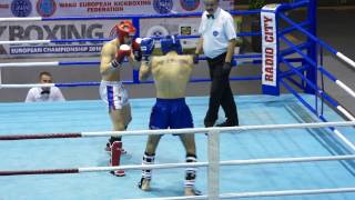 MIJAJLOVIC SLOBODAN (SRB) vs UKRAINETS VLADISLAV (RUS) WAKO EC 2016 K1 FINAL