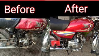 Honda CD 70 2014 model complete Restoration bike | How to assemble Honda 70 cc bike