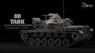 How to Model a Gaming Tank in Autodesk Maya: Part 1 - 10-Minute Beginner Tutorial  @3dipscreation