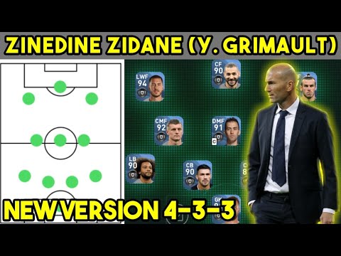 Zinedine Zidane (Y. Grimault) Pes 2020 Mobile Formation Guide & Tactics ...