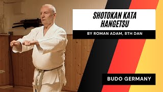 Kata HANGETSU by Roman Adam (8. Dan, Shotokan Karate, DKV) #karate #shotokan #hangetsu