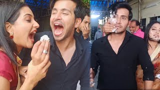 Ahaan ka makeup kharab kar diya 😂 | ishqi ahaan off screen masti | ishq par zor nahin |ishqaan Arpit