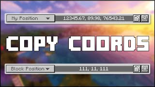 Minecraft Bedrock - How To Copy Coordinates & Paste To Chat! (Windows/Xbox/PS5/Switch/Mobile)