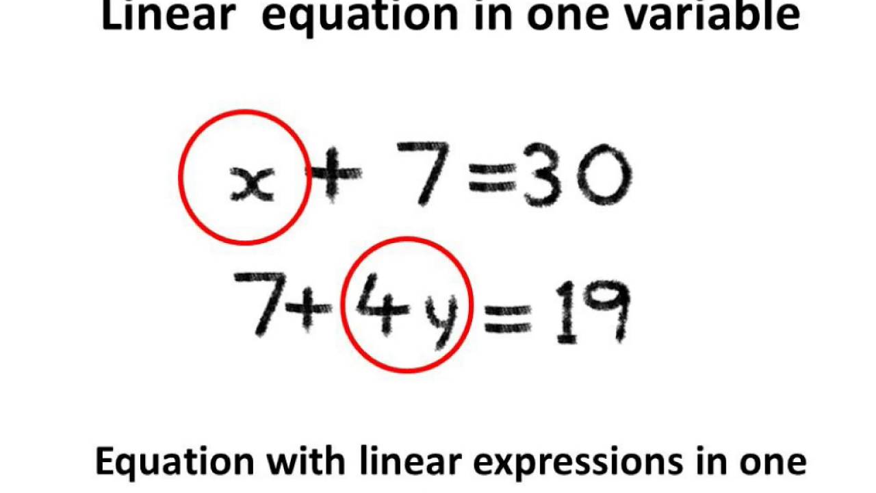 Linear Equation Meaning Word At Jenny Joshi Blog