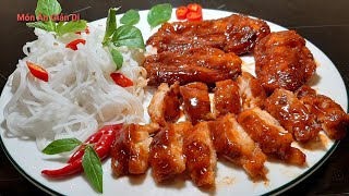 Món ;,THỊT XÁ XÍU CHAY ,Từ Nấm dai ngon ăn với bún bánh hỏi /Món Ăn Giản Dị
