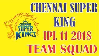 Vivo IPL 2018: Chennai Super Kings CSK Official 2018 team squad and all player list (Dhoni, Raina)