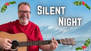 EASY Fingerstyle Guitar Lesson - How to Play Silent Night