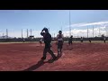 Jolissa Valdez (2023) hits a single to the fence