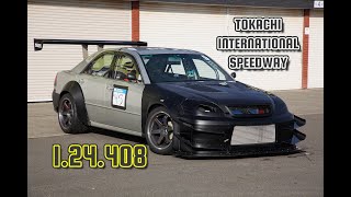 JZX110 　２JZ 750HP OVER　タイムアタック　十勝スピードウェイ　クラブマン1.24.408