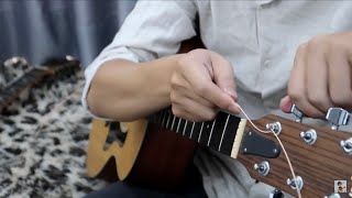 CÁCH THAY DÂY ĐÀN GUITAR ACOUSTIC SAO CHO CHUẨN?