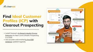 Clearout Prospecting - The Ultimate solution to find Ideal B2B Customer Profiles | Prospecting