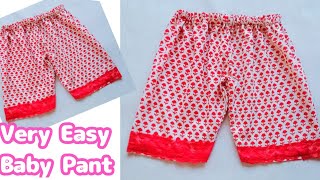 Baby Pant cutting and Stitching Tutorial/Easy baby Palazzo Pant cutting and sewing